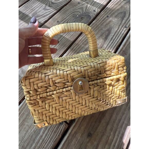 Vintage Peck & Peck Fifth Avenue New York Wicker Purse - Picture 3 of 8